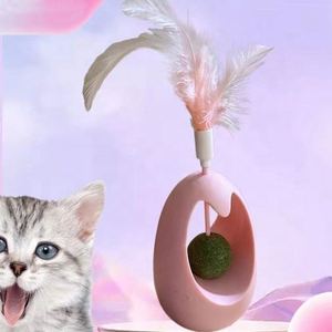 New Arrival <strong>Catnip</strong> Spin Ball Cat Toys Ball With Feather Eco-friendly <strong>Catnip</strong> Ball for Cats - Product Image 6