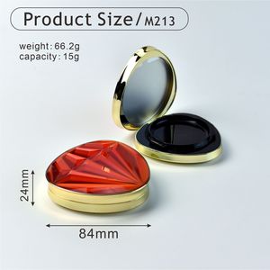 15gプラスチックカスタム二重層かわいい丸型または海殻型パウダープレスコンパクトケースミラー付きエアクッションボックス - Product Image 3