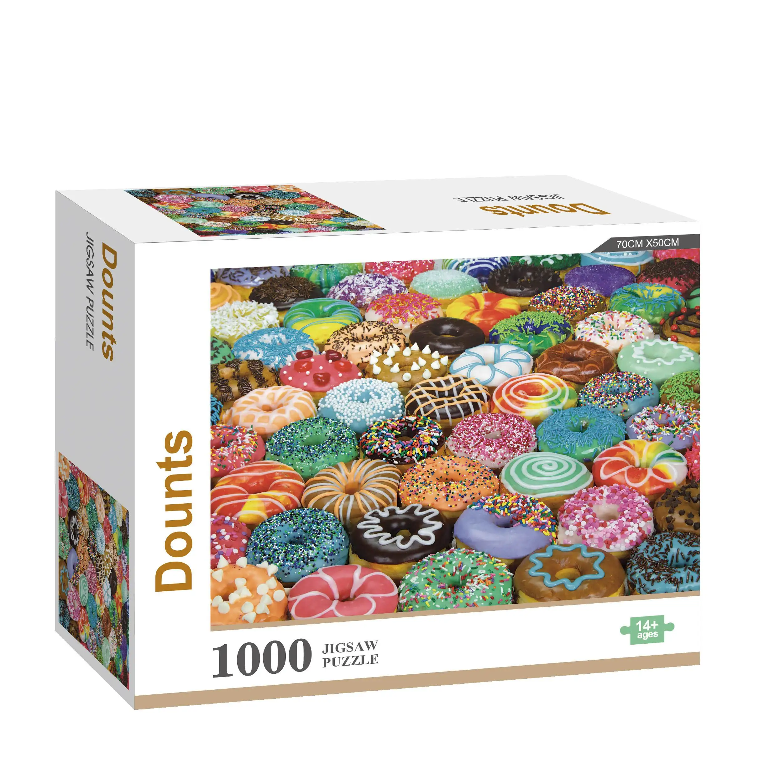 Fabricante 1000 Pieces Donuts Puzzle Jogos Educativos para Crianças