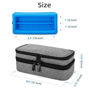 Sac de voyage à insuline double couche Portable Carry Diabetes Reusable Storage Insulin Cooler Storage Bag - Product Image 2