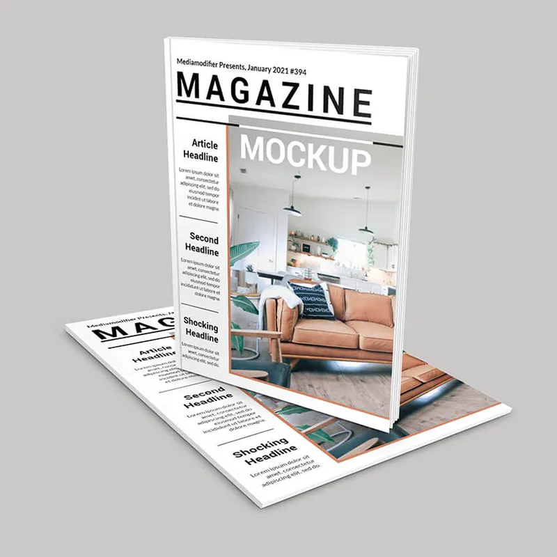 Benutzer definierte Hot Sale Monats magazin Period ika Highlight Printed Paper Magazine