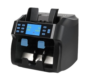 Discriminador multidivisa de 2 bolsillos, contadores de billetes bancarios, billetes en efectivo, contador de valor y clasificador, máquina contadora de dinero - Product Image 2