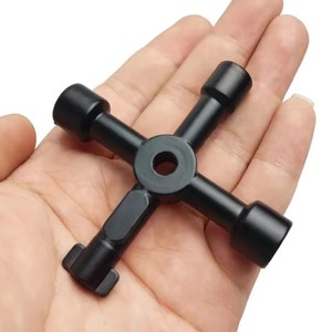 4 yollu çok fonksiyonlu evrensel çapraz anahtar çinko alaşım tesisatçılar elektrikçiler vana araçları tren elektrik asansör için tuşları - Product Image 3