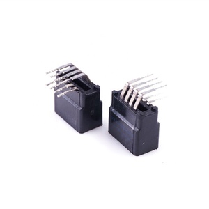 Kart kenar bağlayıcı yuvası 2.54mm Pitch 8 Pin 2x4 pozisyon <span class=keywords><strong>PCB</strong></span> altın parmak kurulu soket deliklerden çift sıra sağ açı