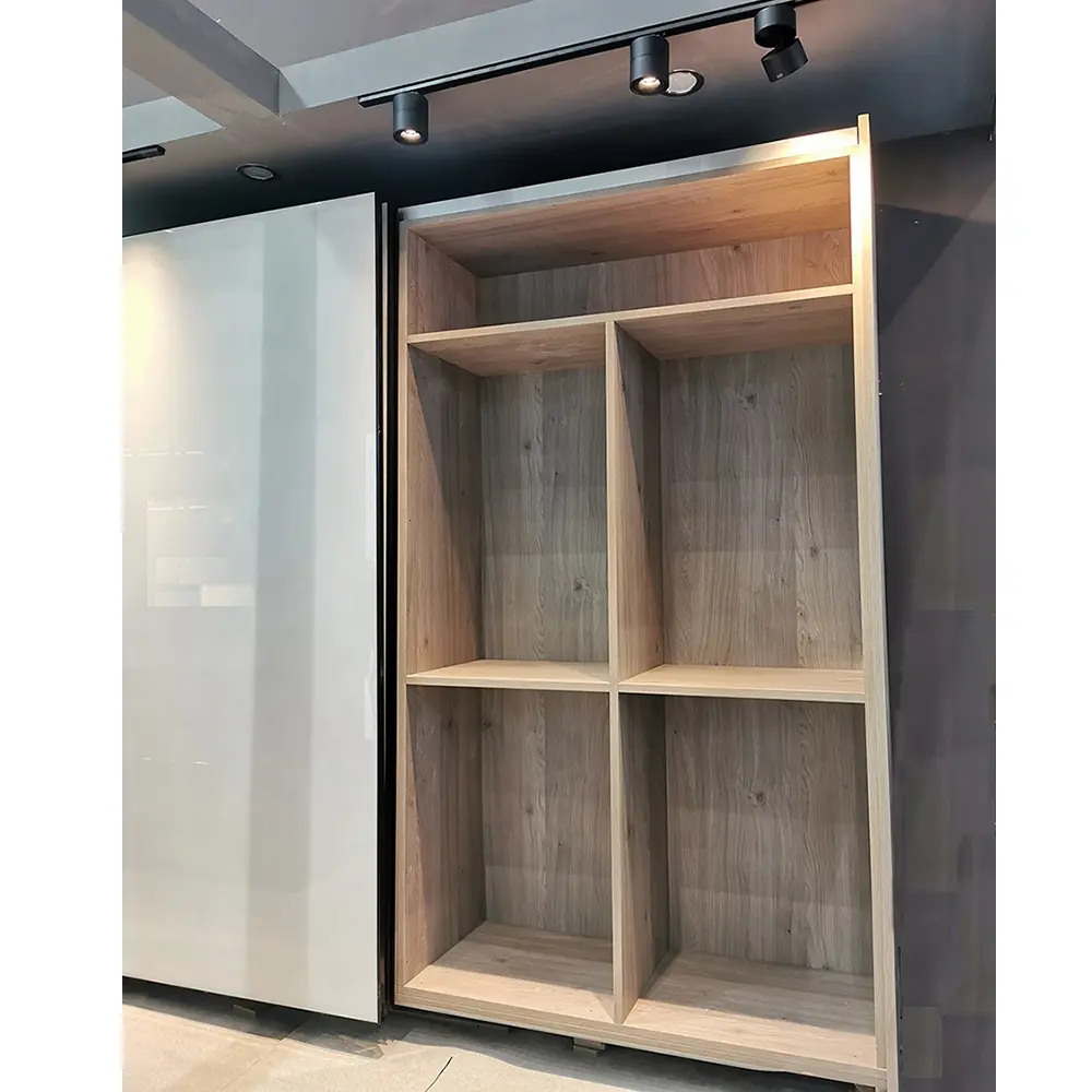 Cadre En Aluminium De haute Qualité Porte Coulissante En Verre Pour Armoire Murale Design