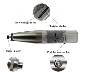 Sản xuất cung cấp trực tiếp phục hồi búa Schmidt cường độ nén bê tông thử nghiệm búa - Product Image 3