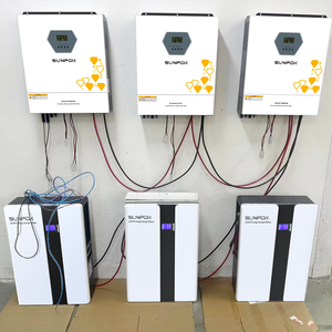 SUNPOK 11kw Inversor 48V 150A 2 MPPT Controladores WiFi Salida dual Entrada Híbrido Paralelo 6 Unidades de encendido y apagado Inversor