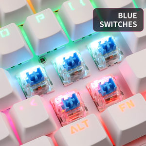 Teclado mecánico RGB Multicolor de 87 teclas con función multimedia Teclas ABS - Product Image 6