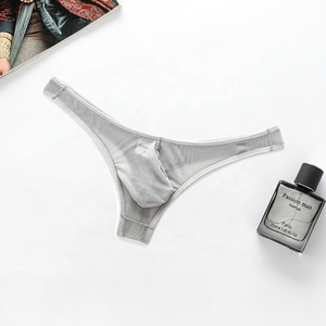 Venta al por mayor de Tanga de malla para hombres, Tanga fina translúcida japonesa para hombres, Tanga transparente de cintura baja y alta elasticidad para hombres - Product Image 4