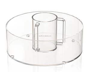 Akrilik yahudi Judaica Rosh Hashana ev riritual havzası tutucu Modern tatil hediye dekor lüks Lucite yıkama fincan kase seti - Product Image 1