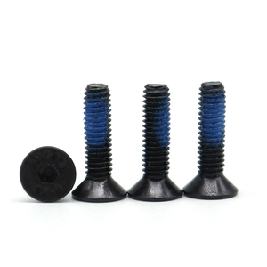 Naylon Pin yama ile özelleştirilmiş vida 304 M2 2.5 3 tam makine iplik Hex soket Anti gevşek vida ile naylon yama vida - Product Image 4