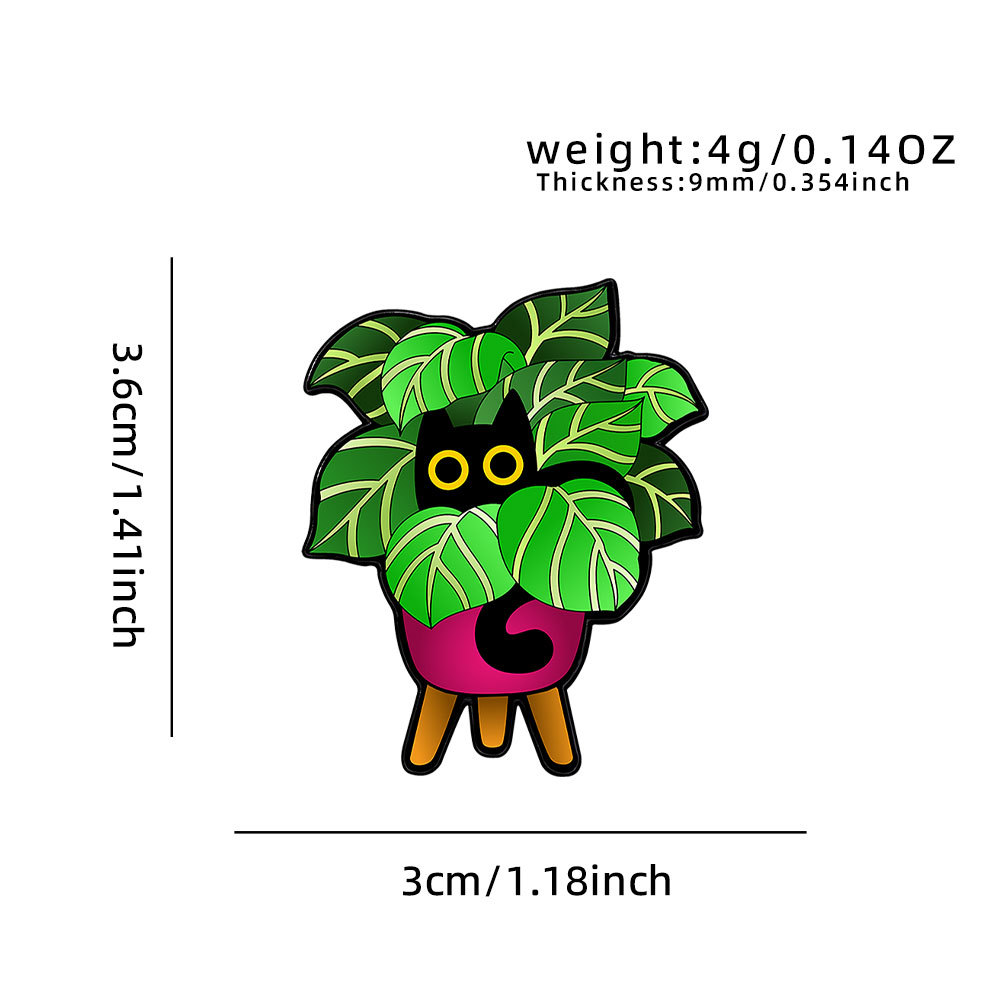 CZ3624-4 CAT-PLANT-BADGE-MONSTERA