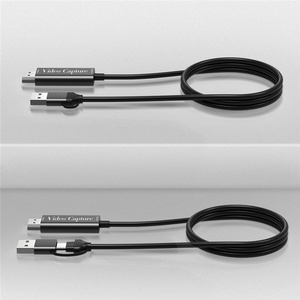 Portable HDTV Video Capture Card USB A/C Video Grabber with 2M <strong>Cable</strong> for PC Game Camera Recording Live Streaming - Product Image 6