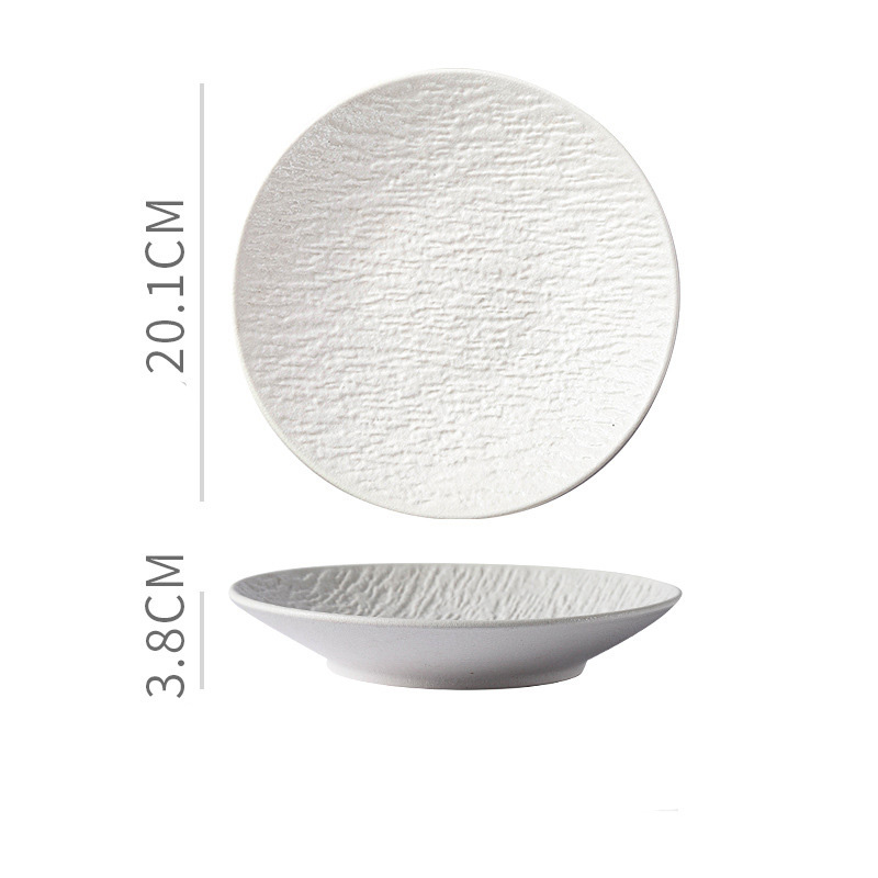 Plato hondo de 8 pulgadas - blanco