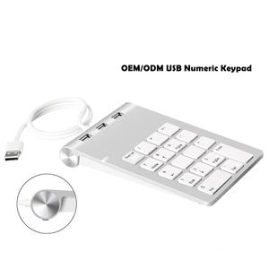 Miniteclado de número de entrada de datos portátil, USB, 23 teclas, teclado numérico - Product Image 4