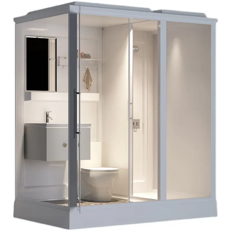 All In One Portable Prefab Toilet Portabel Kamar Mandi Modular Kamar Mandi