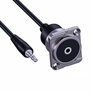 D-Type Eight-Core Wired Conference Microphone Female-to-Male Straight Plug Zinc Alloy PC Cabinet Copper Easy Module Panel - Product Image 5