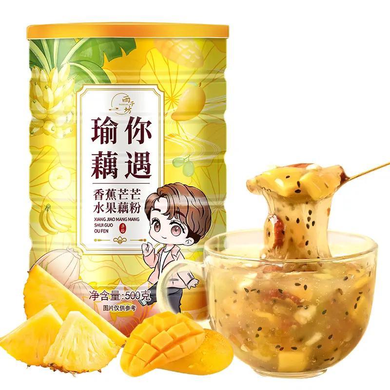 Yuzifang 500 grammes banane mangue fruits racine de lotus soupe racine de lotus en poudre