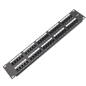 50 puertos RJ11 6P4C Telecom Patch Panel 1U 19 \ "Montaje en rack Teléfono de voz Cat.3 con módulos 110/ Kron/Dual IDC - Product Image 1
