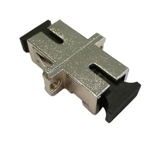 光纤适配器单工SC至SC单模MM银光纤适配器金属适配器TJ01B313A - Product Image 1