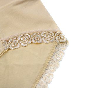 उच्च कमर महिला कपास फीता महिला अंडरवियर पैंटी प्लस आकार ठोस कई रंग अनुकूलन महिलाओं की पैंटी - Product Image 4