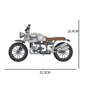 COGO khối xây dựng lắp ráp tự làm cho trẻ em Đồ chơi khối xếp hình mô hình xe máy bằng nhựa - Product Image 4
