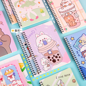 卡通女孩A5线圈书60张笔记本学生笔记本有奖日记笔记本 - Product Image 6
