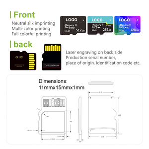 Tốc độ cao Class 10 <span class=keywords><strong>mini</strong></span> nhựa SD thẻ Flash/nhanh TF thẻ nhớ với bản gốc 256Mb 512Mb 1g 2GB 4GB 16GB 64GB 128GB tùy chọn - Product Image 3