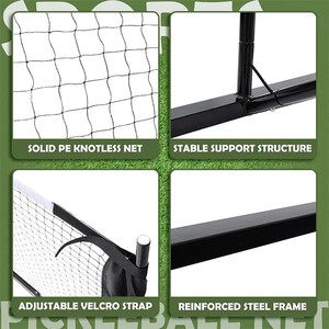 TY-1022B yüksek kalite 6.7m Pickleball Net taşınabilir Pickleball Net sistemi kürek 22FT taşınabilir Net - Product Image 3