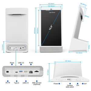 Màn hình menu kỹ thuật số trên quầy nhà hàng 15.6 inch <span class=keywords><strong>Android</strong></span> 14 4+64Gb, màn hình quảng cáo để bàn với màn hình cảm ứng và pin - Product Image 5