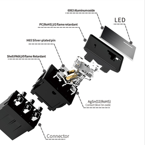 LANBOO 14MM*9MM Kcd1 Boat Type Switch with <strong>LED</strong> Light Warping Board Boat Type Switch <strong>2</strong>/3 Position 2NO/2NO2NC - Product Image 5