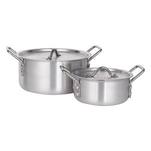 XINHUI Vente Directe d'Usine Ensemble de 7 Pièces de Marmites de Cuisson Profondes en Aluminium Poli Batterie de Cuisine avec Couvercle - Product Image 5