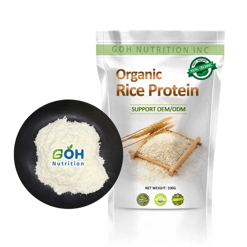 Goh cung cấp thực phẩm lớp Hữu Cơ Gạo chiết xuất Protein bột 80% gạo protein