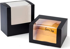 <strong>Custom</strong> Paper Fold Packing <strong>Box</strong> Hat Storage Container Black Gift Boxes <strong>With</strong> <strong>Window</strong> <strong>Display</strong> <strong>Box</strong> for Baseball Dad Billed Trucker Hat - Product Image 4
