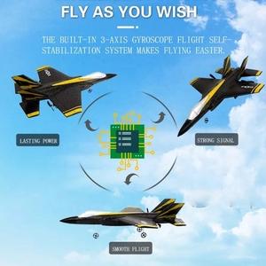 RC uçak F35 uzaktan kumanda uçak radyo kontrol uçak RC Jet hediye olarak - Product Image 4