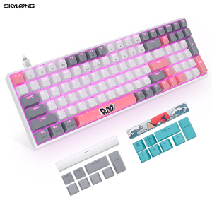 Skyloong <strong>Keyboard</strong> Usb Wired 96 Keys Mechanical Wired Desktop <strong>Keyboard</strong> Sea of Red Sun Theme - Product Image 2