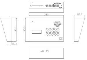発信者ID付きSIPVoIPデスクトップインターホンLCDグースネックディスペンサーステーションオフィスビルブロードキャストインターホンシステムPOEネットワーク - Product Image 4
