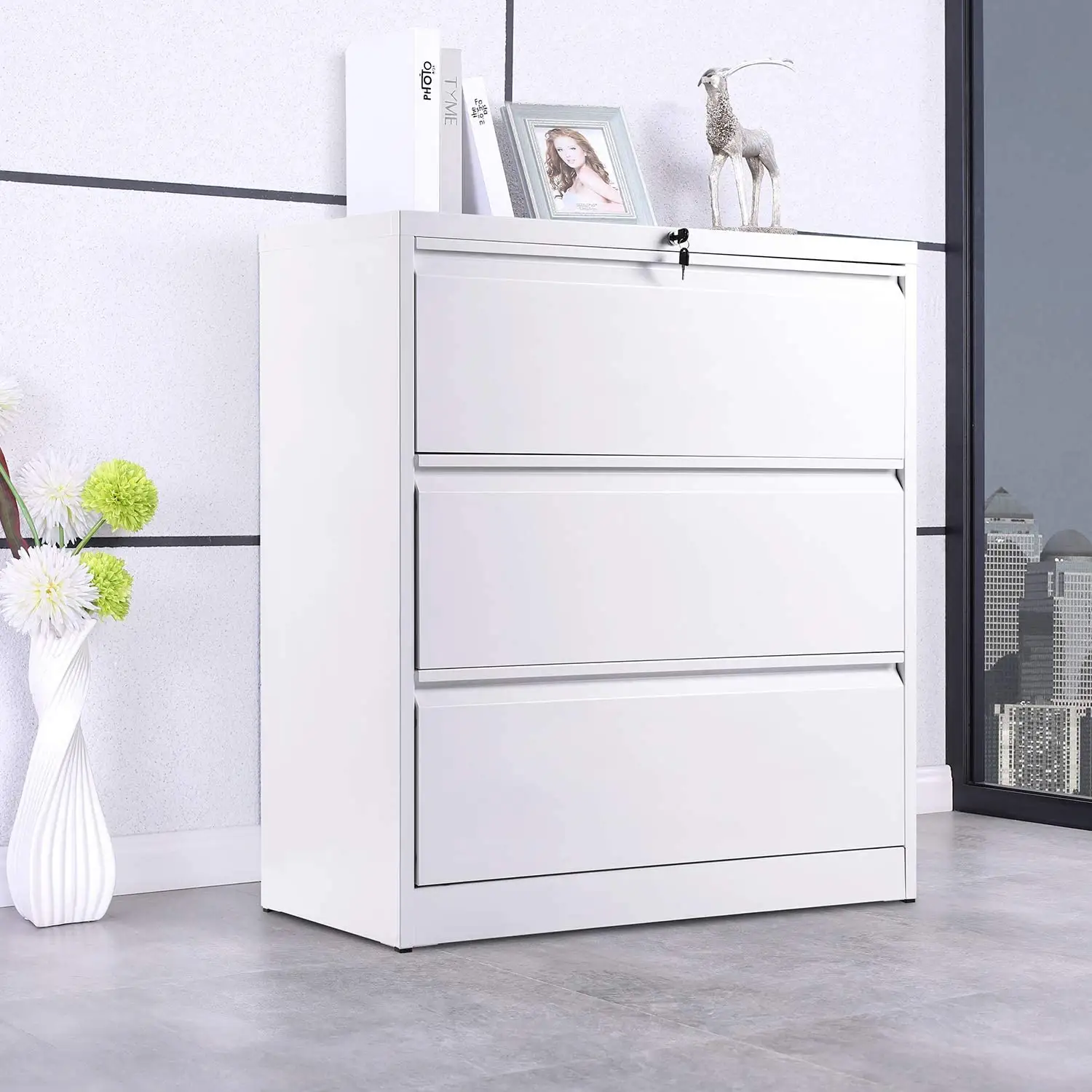 US stock warehouse Home working storage file cabinet storage drawer clothes storage lateral drawer cabinet