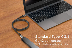 OEM工厂全系列产品USB3.1 Thunderbolt 4 Usb C 20v 5a 100w C型至C型Usb Usbc电缆黑色opp袋ODM TPE - Product Image 5