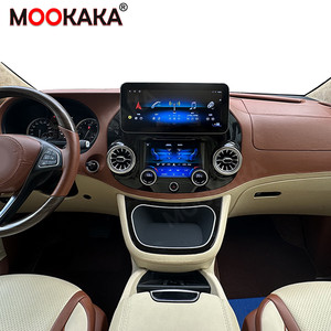 Mookaka Android tela de rádio do carro Para Mercedes-benz Vito 2014-2023 digital AC GPS navegação Head Unit Multimedia Player Carplay