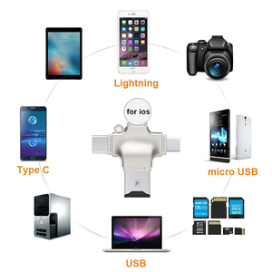 微卡适配器USB 3.0微标清至USB读卡器OTG闪电式适配器4合1 TF sd卡读卡器 - Product Image 6