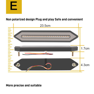 10-30V LED dinamik sürüş işık LED kamyon fren lambası dönüş sinyali kamyon traktör römork RV için çok fonksiyonlu kuyruk işık Motor - Product Image 2