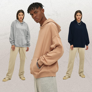 Großhandel kunden spezifische Muster 400 Gramm verdickter Hoodie 100 Baumwolle Schwergewicht übergroßer Unisex Hoodie