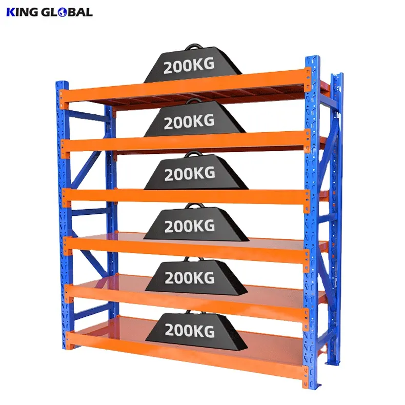 King Globa Custom Zware Lichte Opslag Plank Rekken Pallet Rack Garage Planken Stalen Opslageenschappen Schappen Magazijn Rack