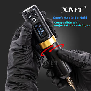 XNET Plus 2400mAh4.0mmストロークパワフルモーターデジタルディスプレイタトゥーガンプロフェッショナルワイヤレスタトゥーマシンペンボディアート用