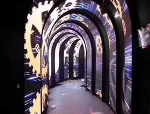Yüksek parlaklık özelleştirilmiş yumuşak led modülü led ekran P2 P2.5 P3 P4 P5 reklam için esnek video duvar led tünel ekran - Product Image 4