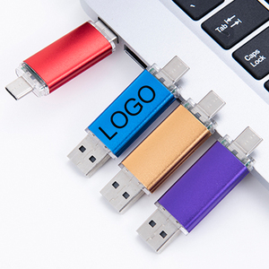 工厂定制2合1不同形状的u盘类型-c笔式驱动3.0 128GB高速Otg u盘安卓u盘 - Product Image 2