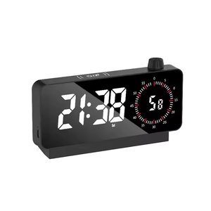 LED Digital Wecker mit Countdown Timer & Nachtlicht Multifunktion ale Snooze für Schlafzimmer Moderne Wohnkultur mit Kalendern - Product Image 1