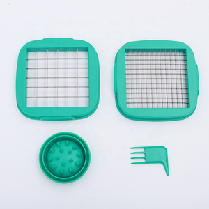 Çok fonksiyonlu 4-in-1 sebze dilimleme Fry kesici Dicer Spiralizer soğan patates sebze meyve parçalayıcı - Product Image 5