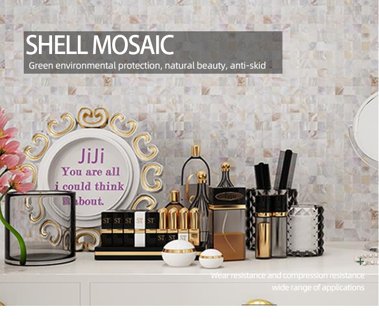 Mother Of Pearl Cubic Design White Shell Mosaic For Bathroom Backsplash Shower Mosaic